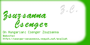 zsuzsanna csenger business card
